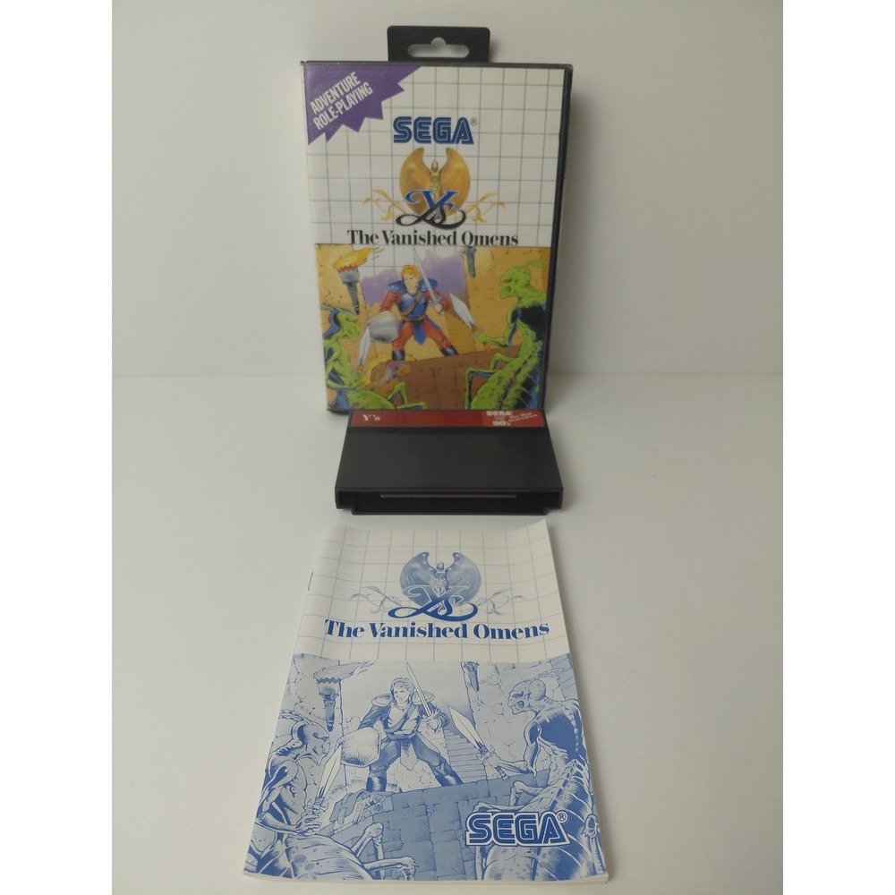 Ys The Vanished Omens Sega Master System SMS 1988 CIB Complete with Manual Case